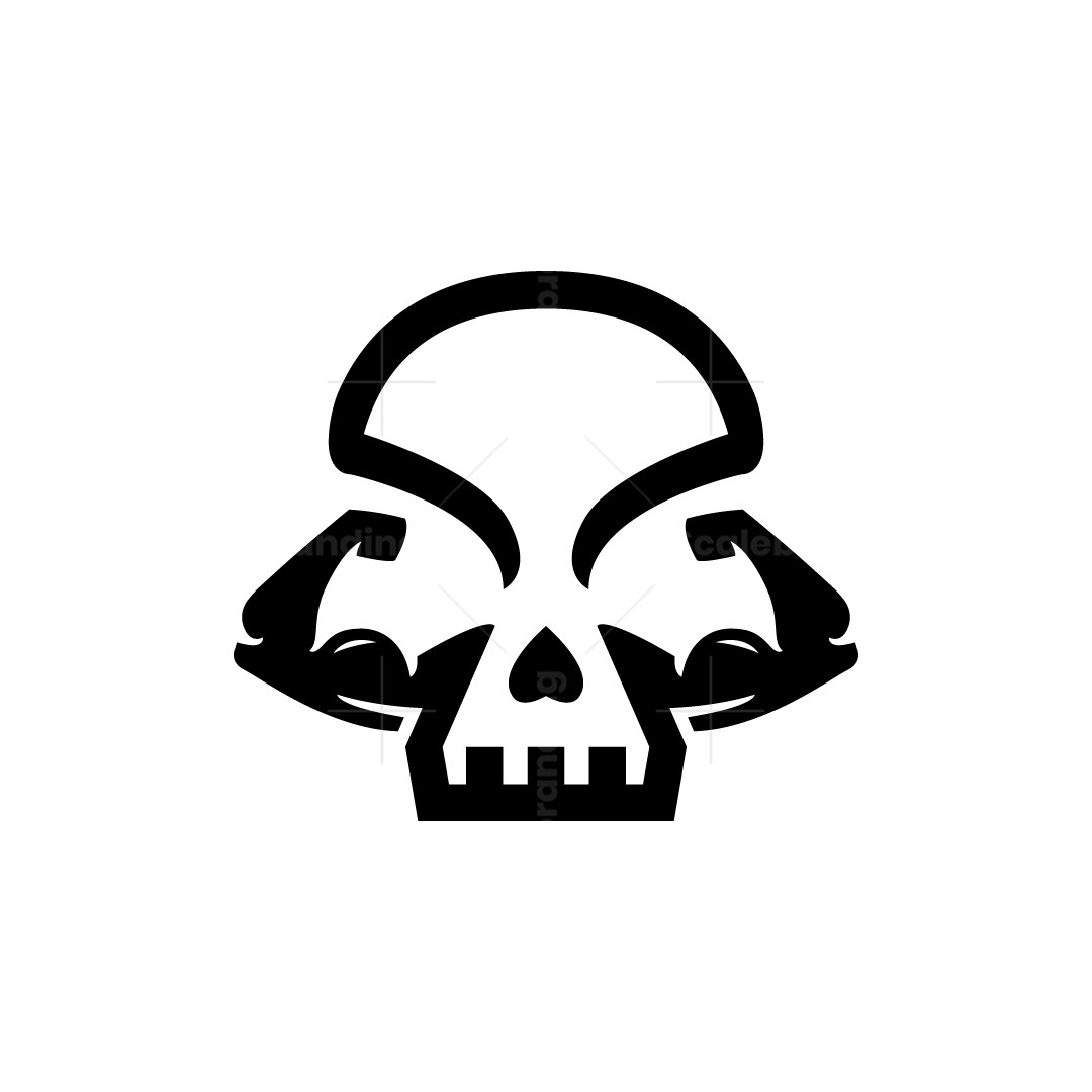 Gym Skull Logo Skeleton Head Logo Scalebranding