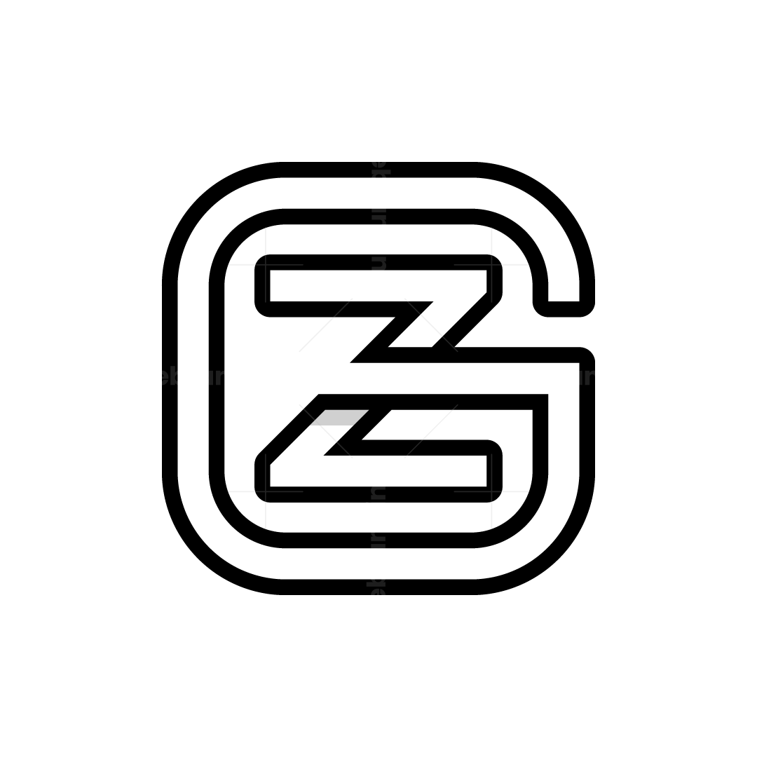 Letter GZ or ZG Monogram Logo | Scalebranding