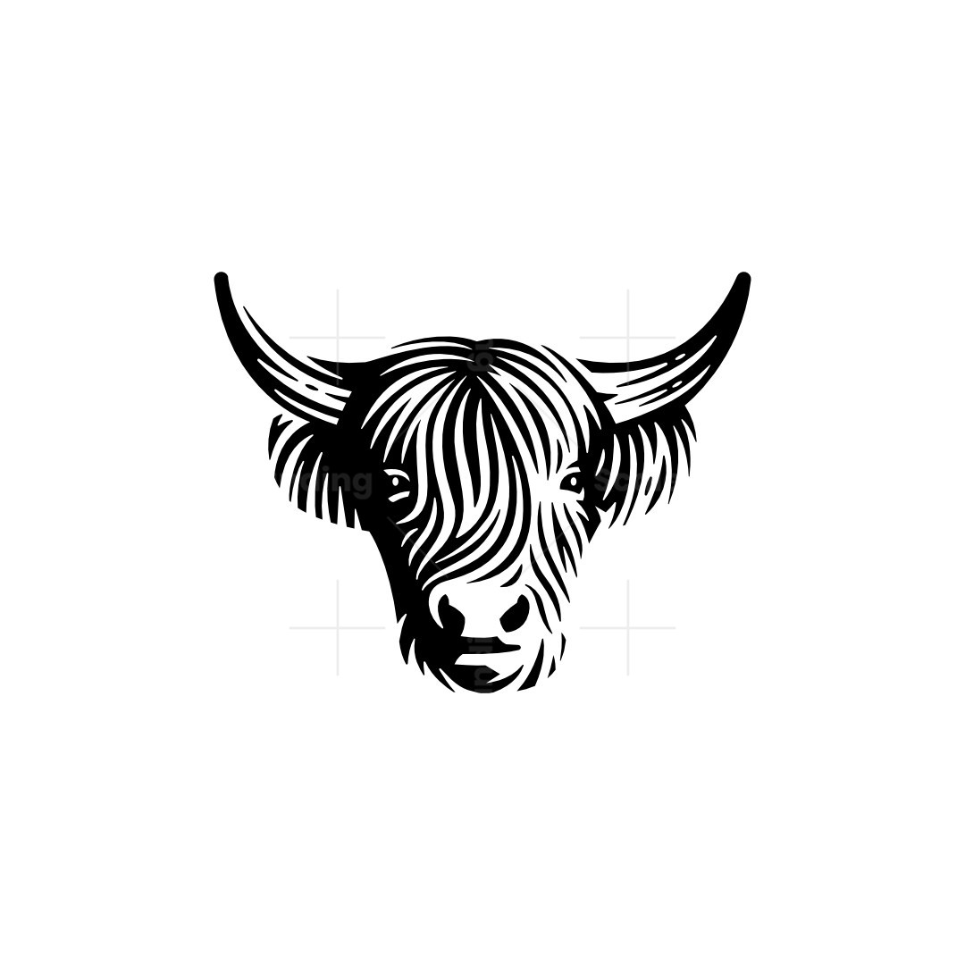 Highland Cow Logo | Scalebranding, image size:1080x1080