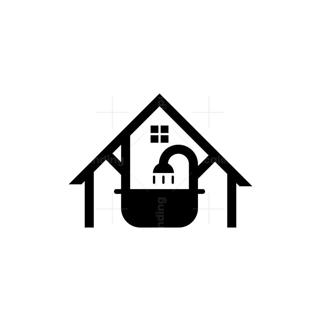 Home Bathroom Logo, image size:1080x1080