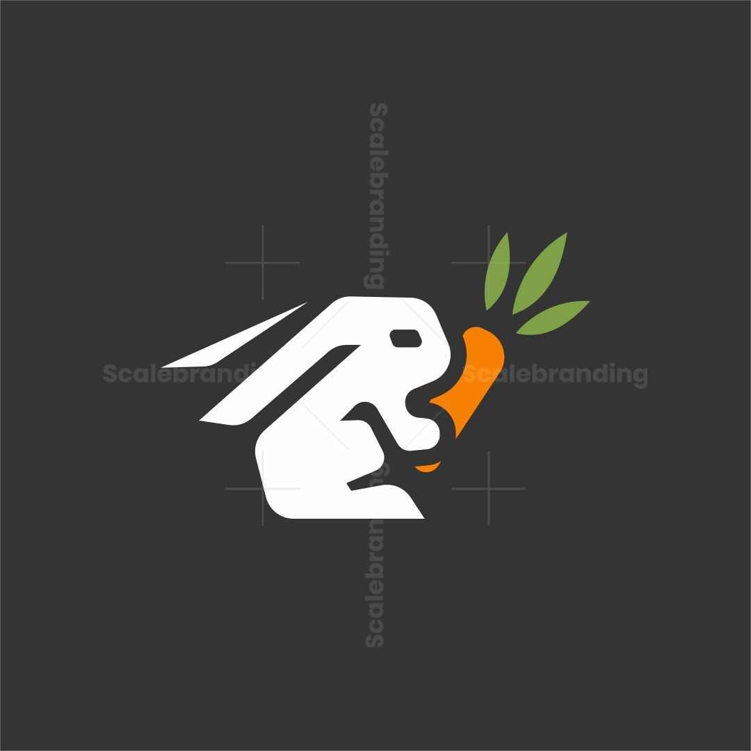 Iconic Rabbit with Carrot Logo | Scalebranding