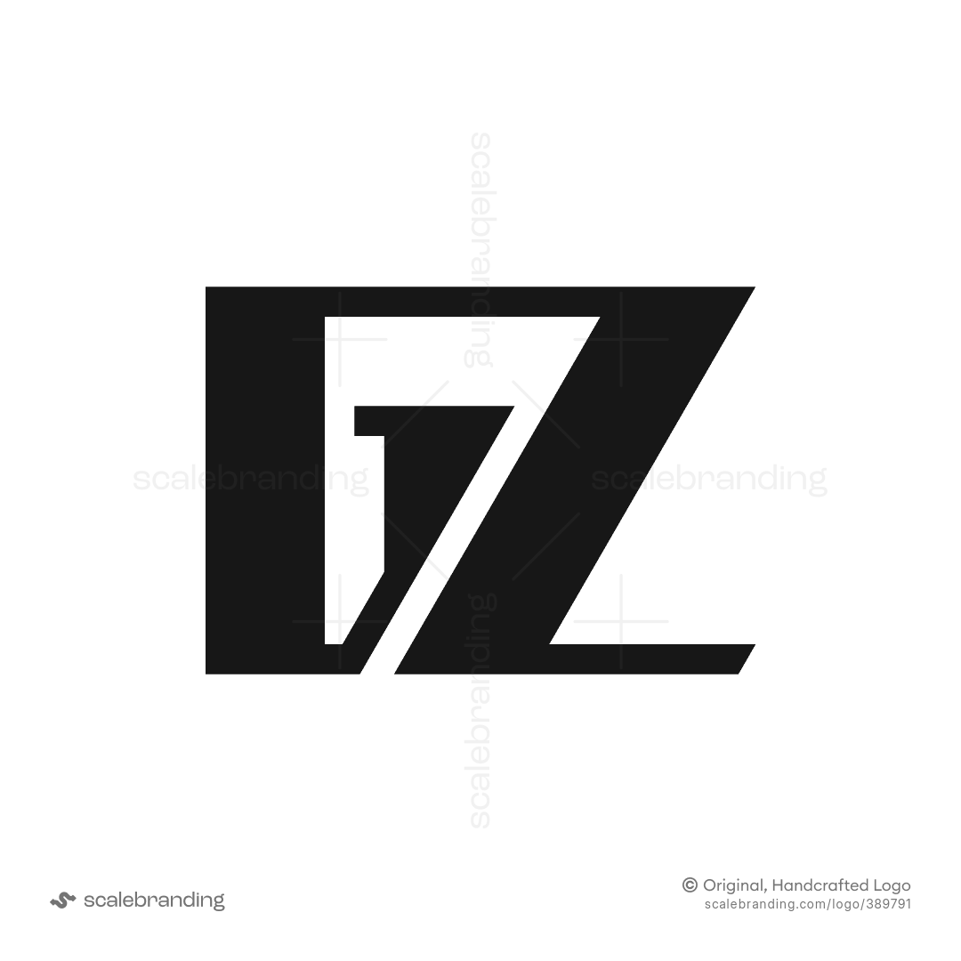 XZ or ZX letter logo | Scalebranding