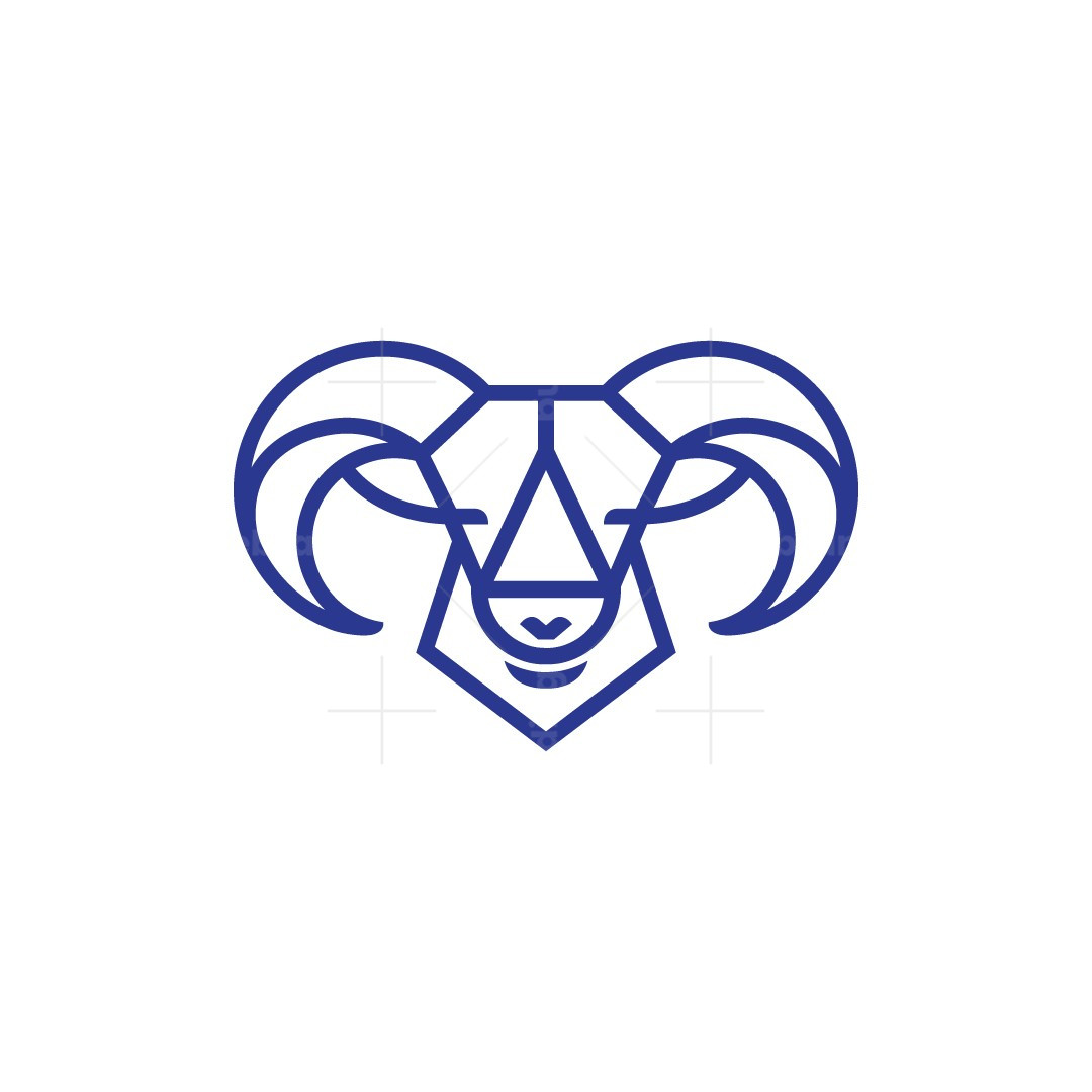 Law Ram Logo Scale of Justice Sheep Head Logo Law Bighorn Sheep Logo, image size:1080x1080