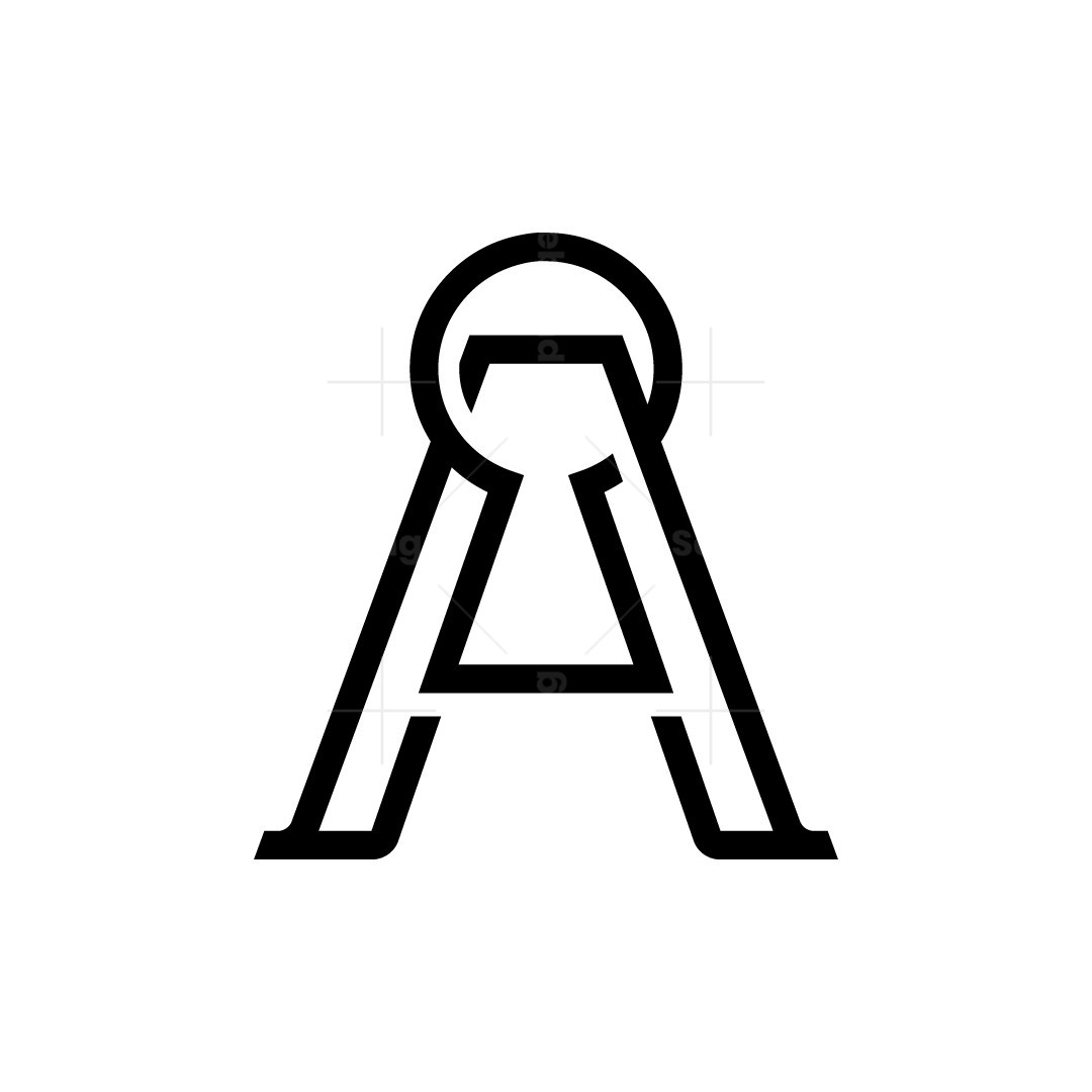 Letter A Keyhole Logo | Scalebranding