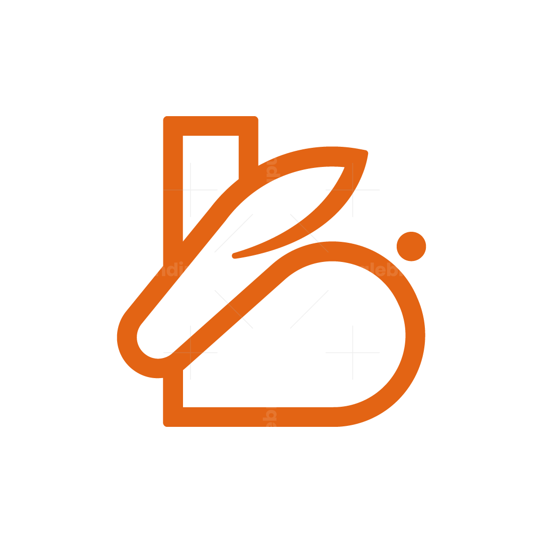 Letter B Twin Bot Logo | Scalebranding