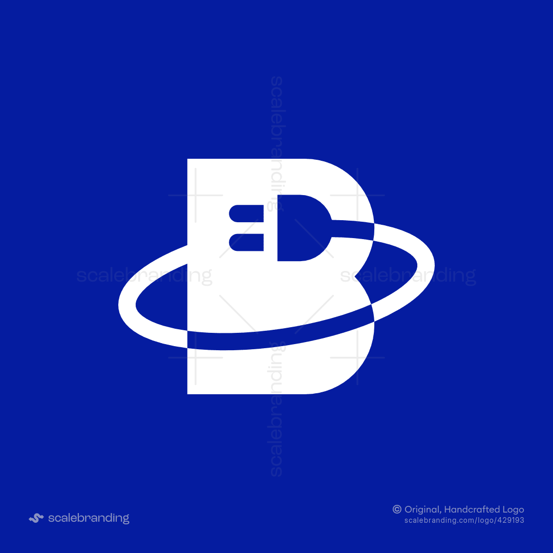 Letter B Electric Plug Logo | Scalebranding