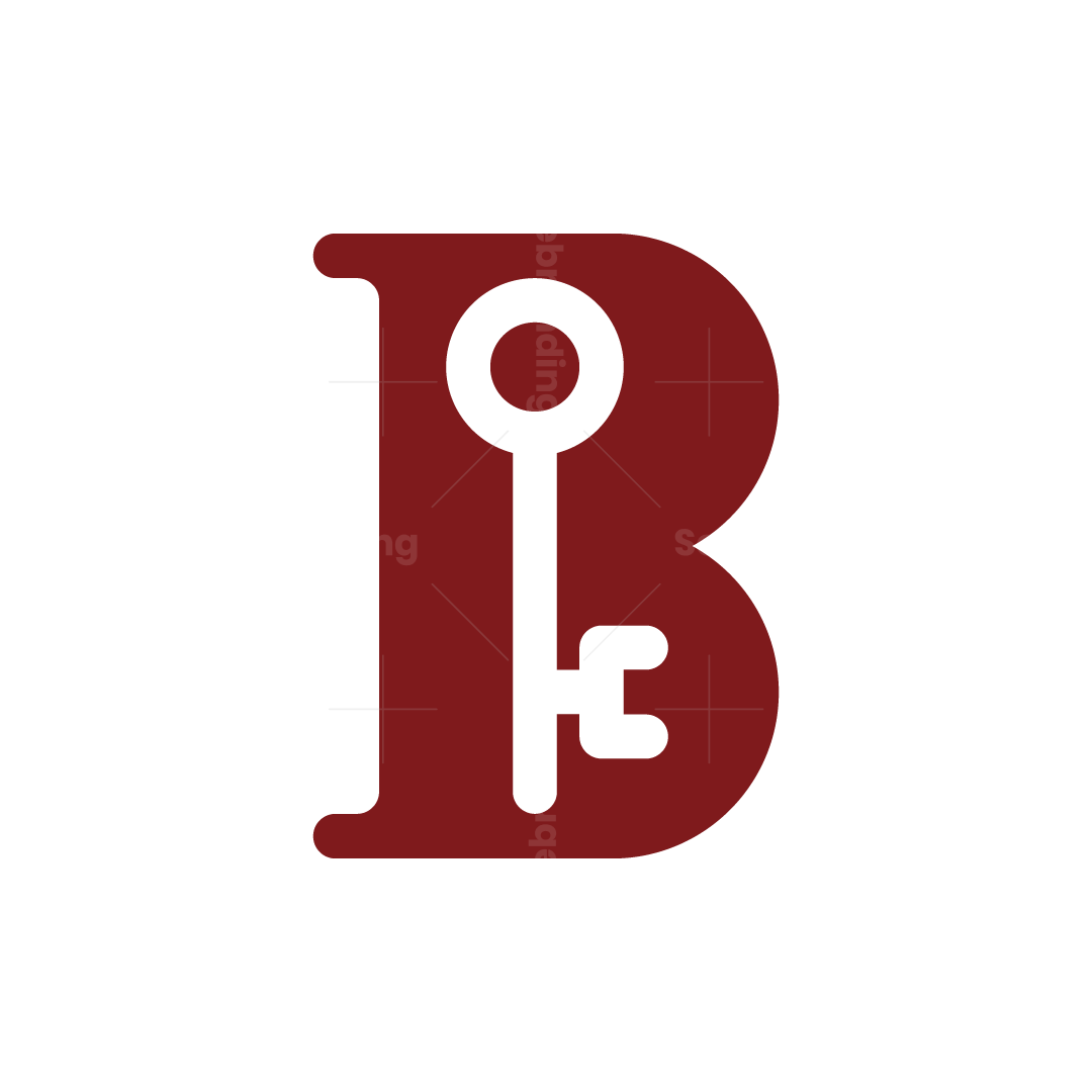 Letter B Key Logo