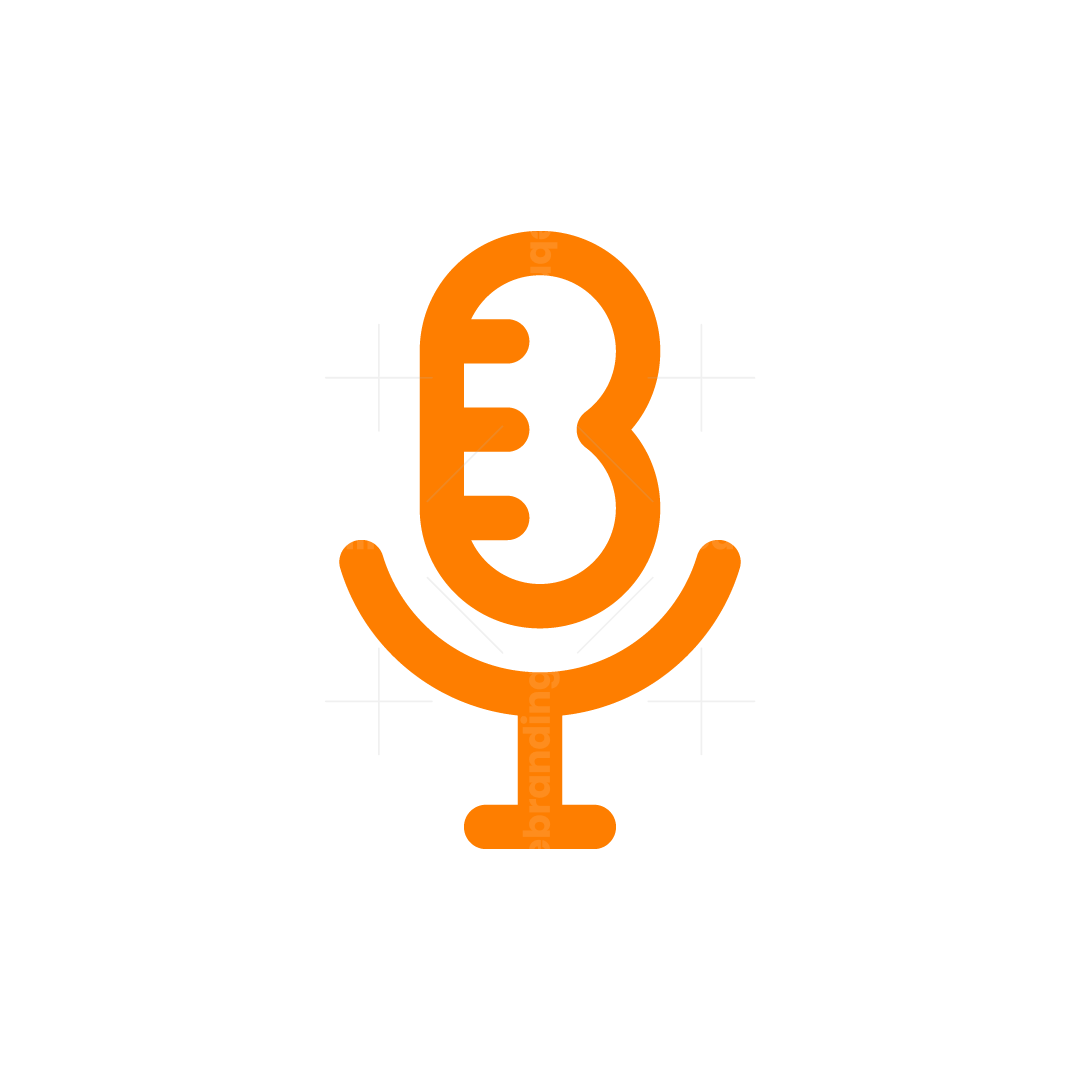 Letter B Podcast Simple Logo | Scalebranding