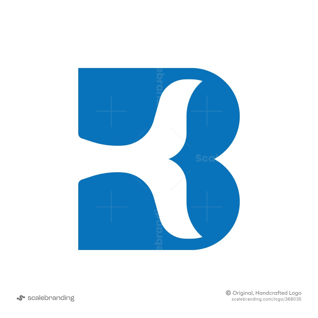 Letter B Whale Logo | Scalebranding