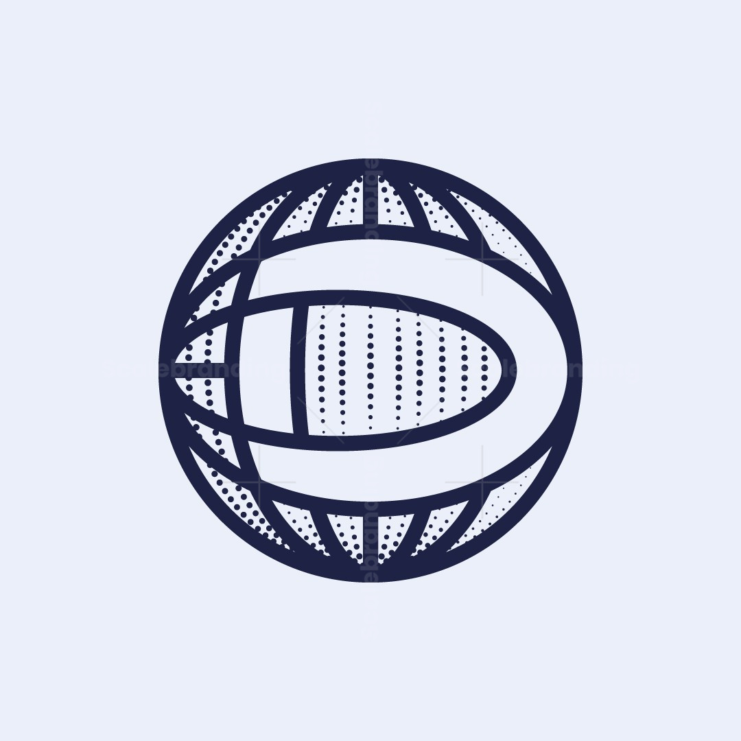 Letter D Globe Logo | Scalebranding, image size:1080x1080