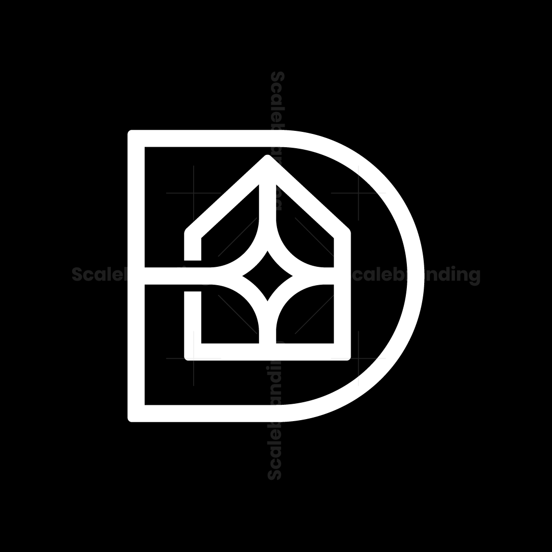 Letter D House Logo With A Modern Look | Scalebranding