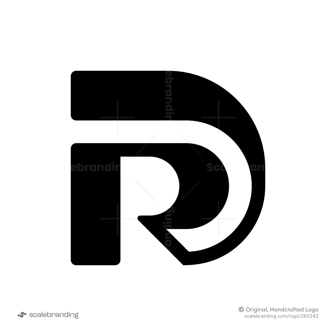 D R Letar Letter DR RD Monogram Logo | Scalebranding