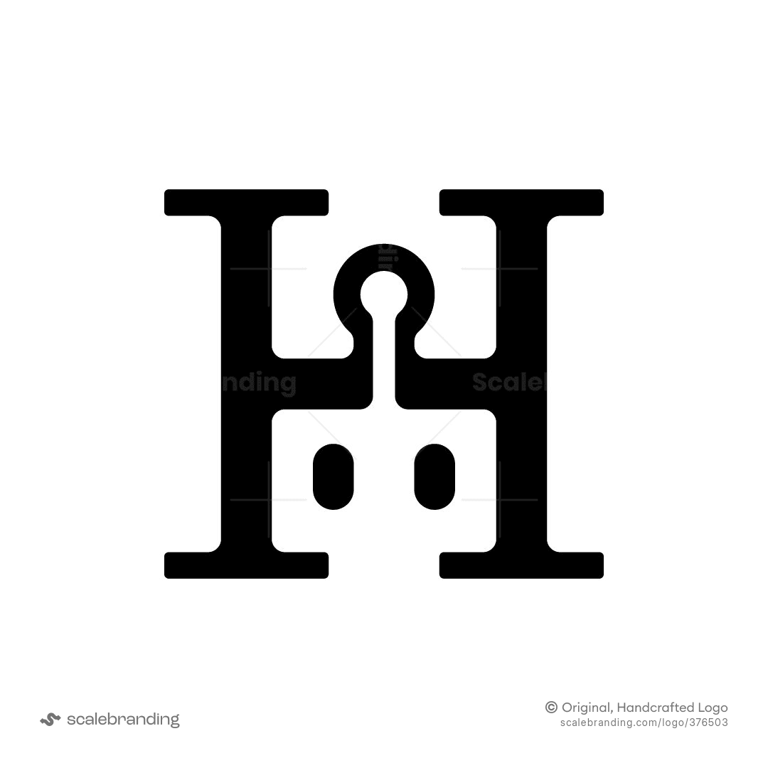 Letter B Twin Bot Logo | Scalebranding