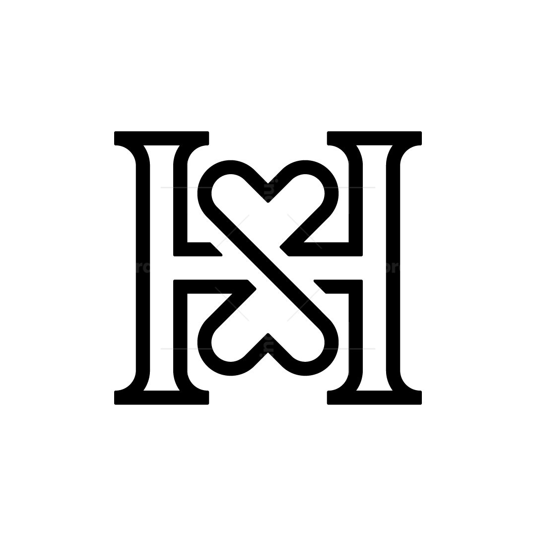 Letter HS Heart Logo | Scalebranding