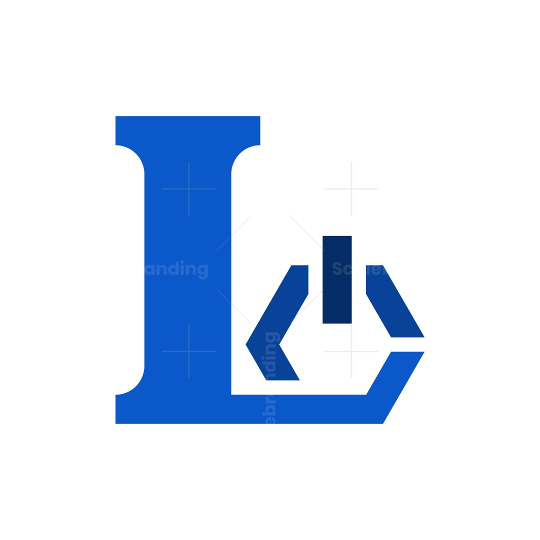 Blauwe Letter L