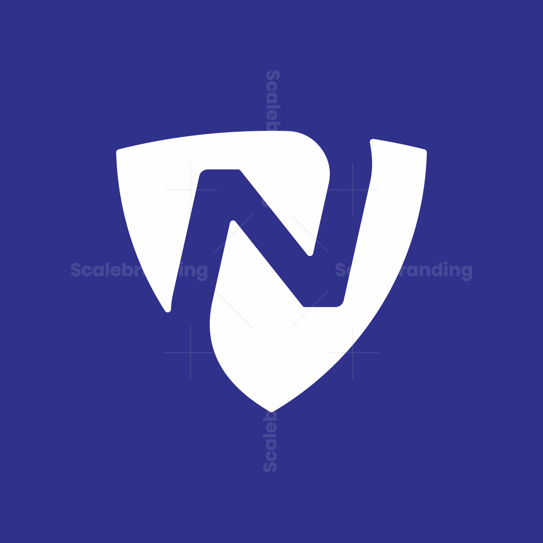 Letter N Shield Protection Logo | Scalebranding