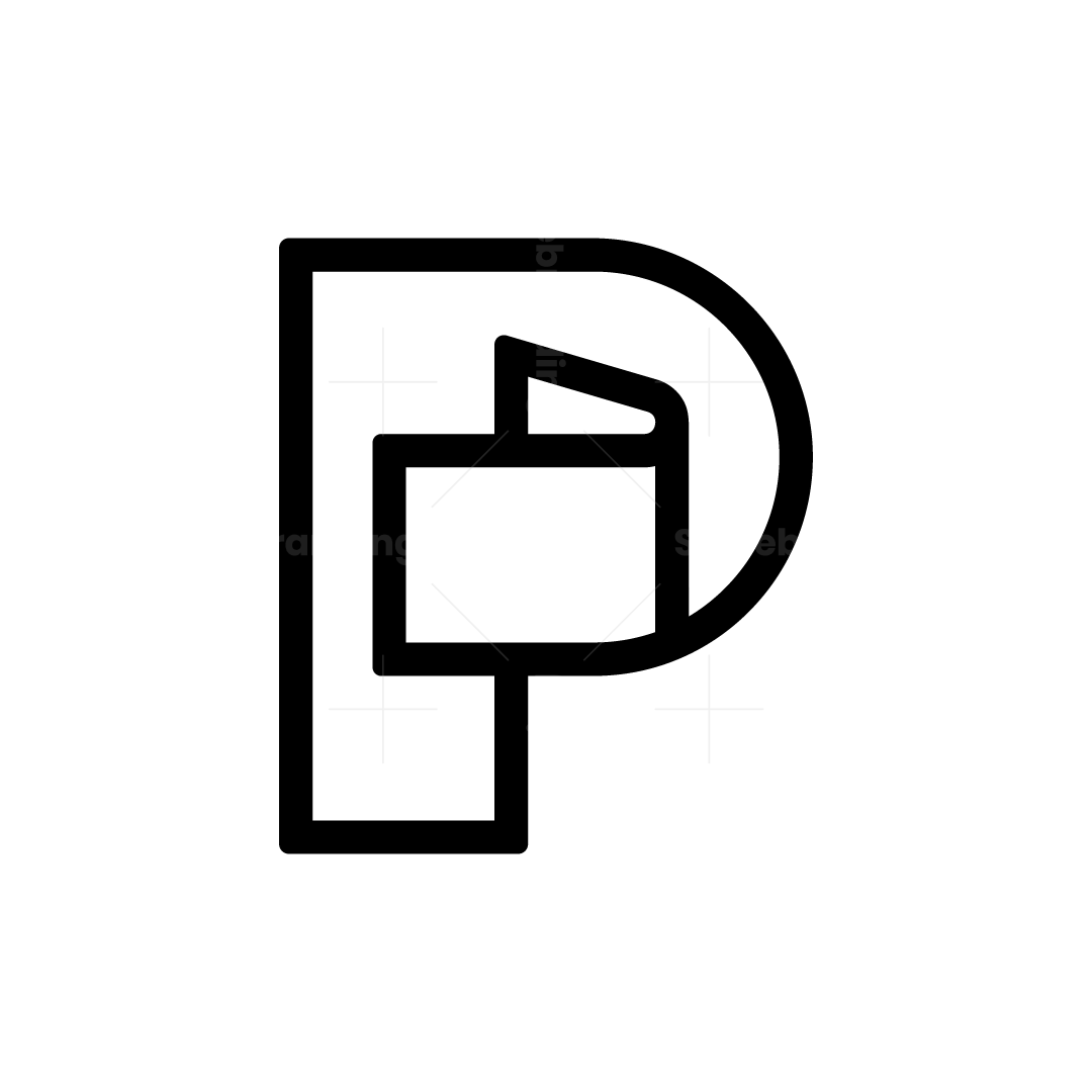 elegant letter P heart logo | Scalebranding