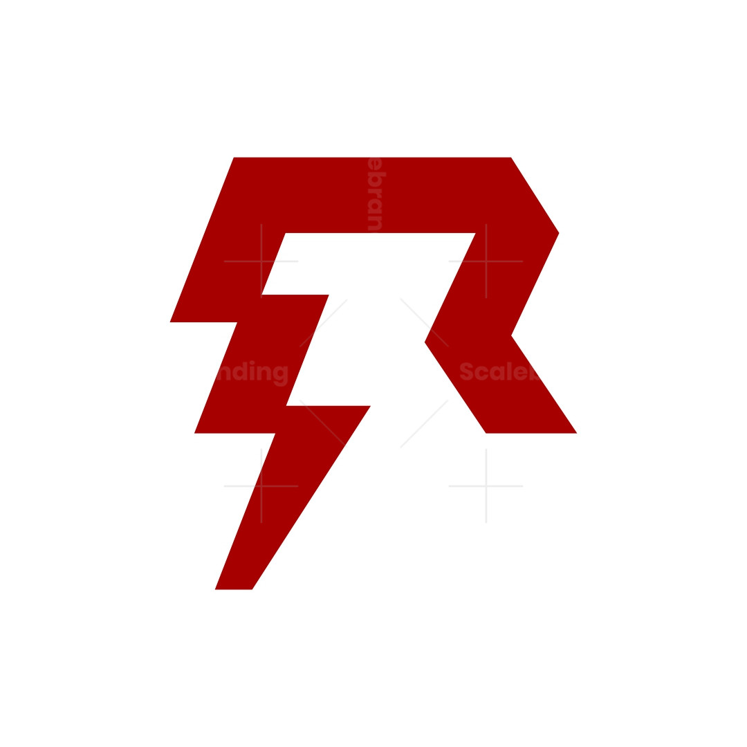 Lightning Letter R Logo