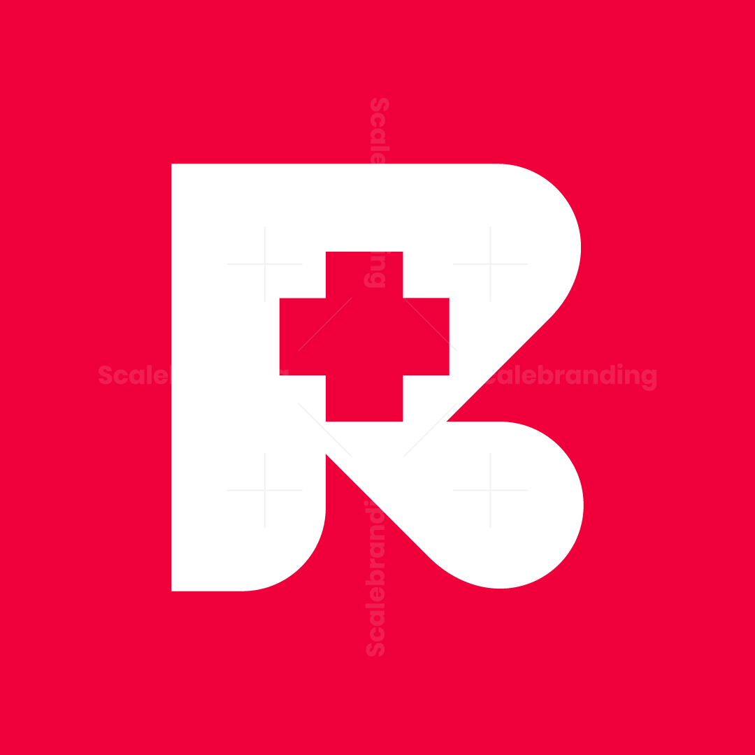 Letter R Medical Mark Logo | Scalebranding