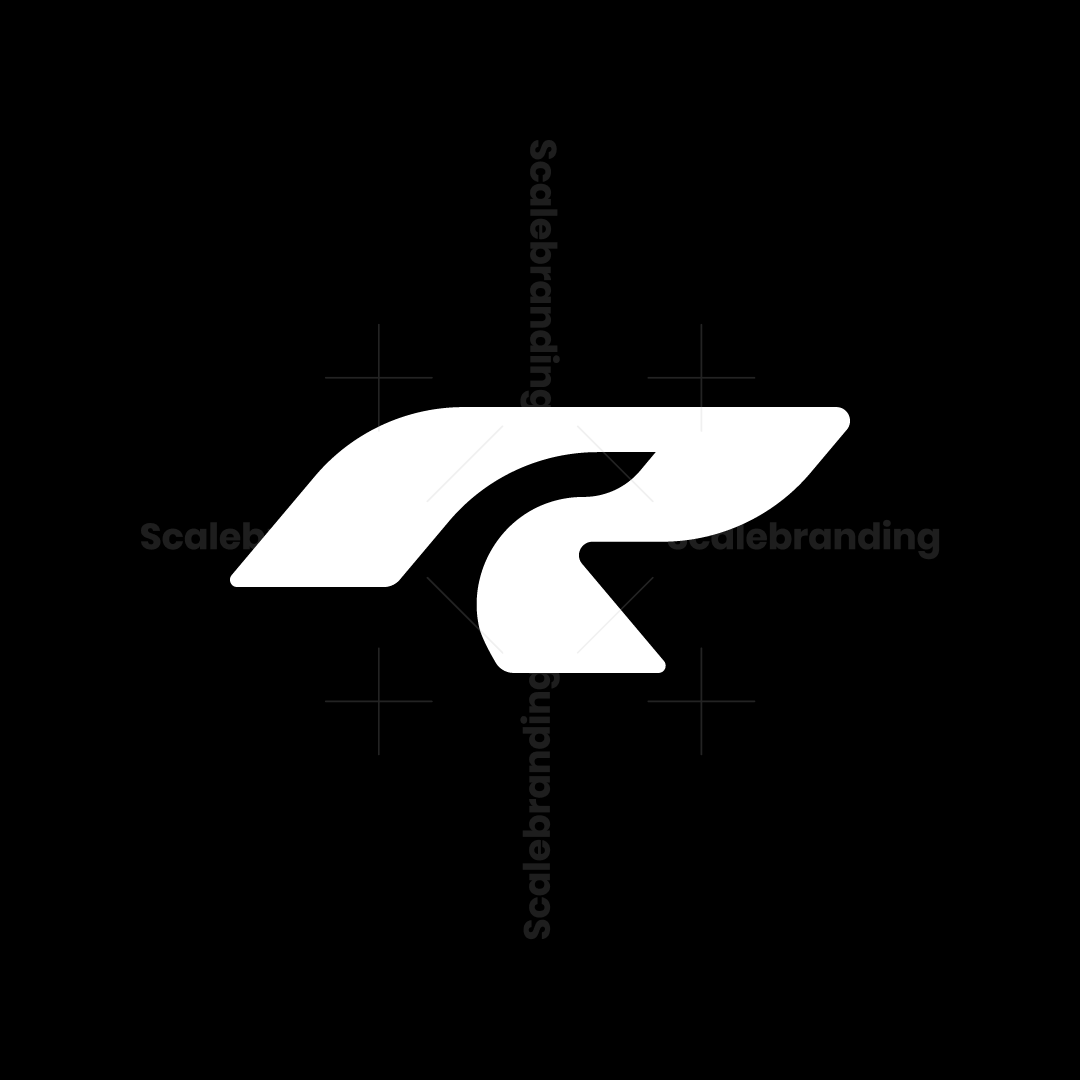 Sports Letter R Sticker Letter R Speed Sports Logo | Scalebranding