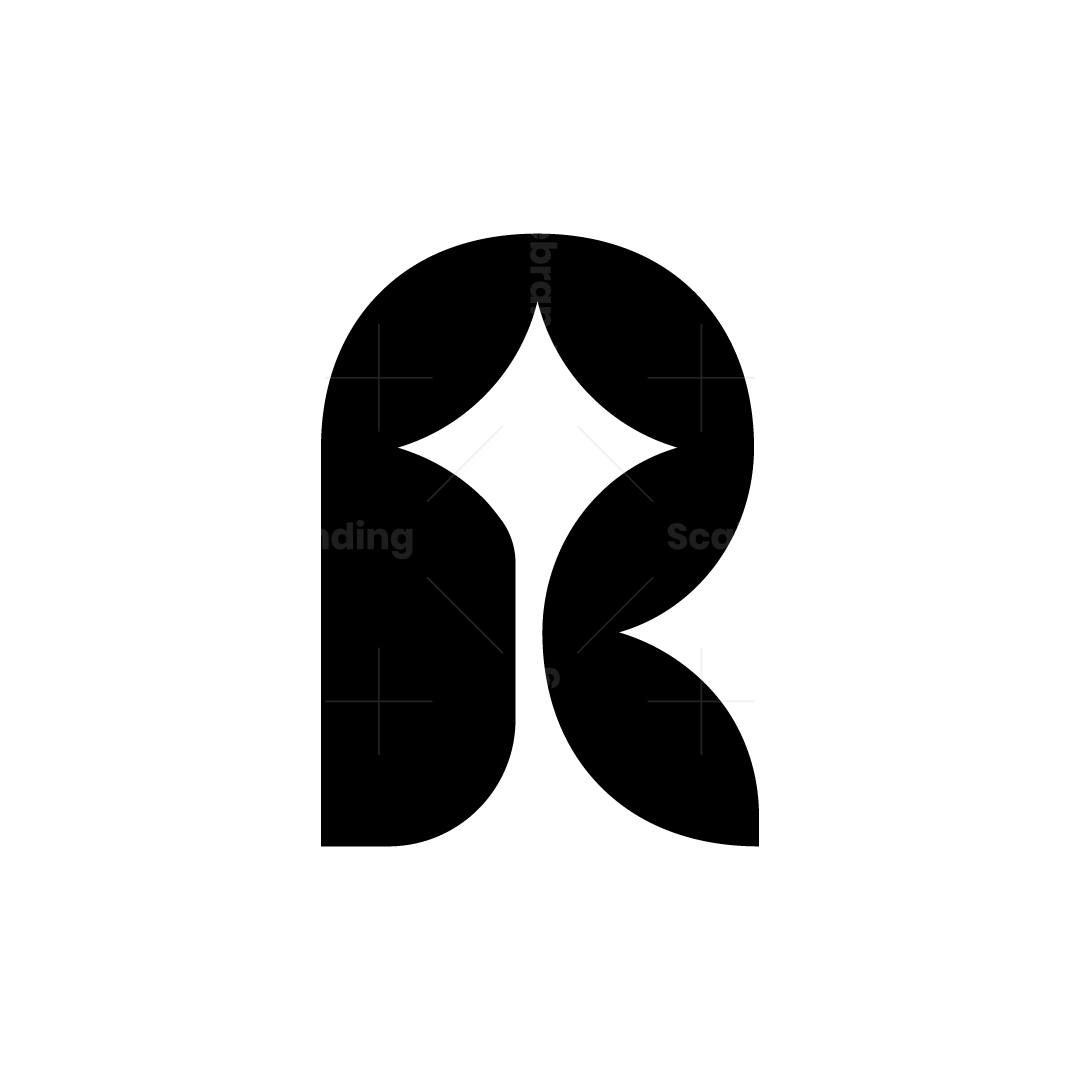 Letter R Star Pattern letter r star concept logo | Scalebranding