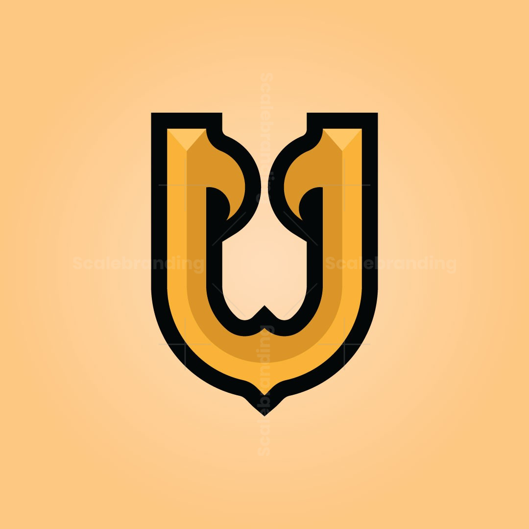 Letter U Logo, image size:1080x1080