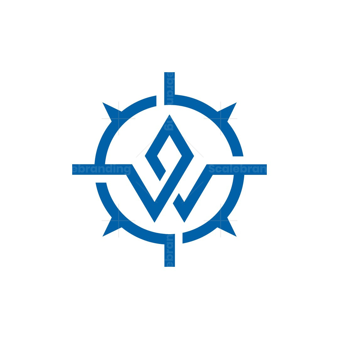 Letter W Compass Logo | Scalebranding