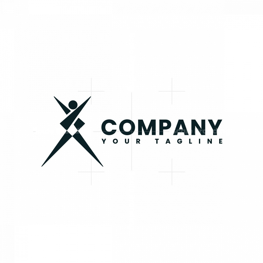 Letter x gymnastics Logo, image size:1080x1080