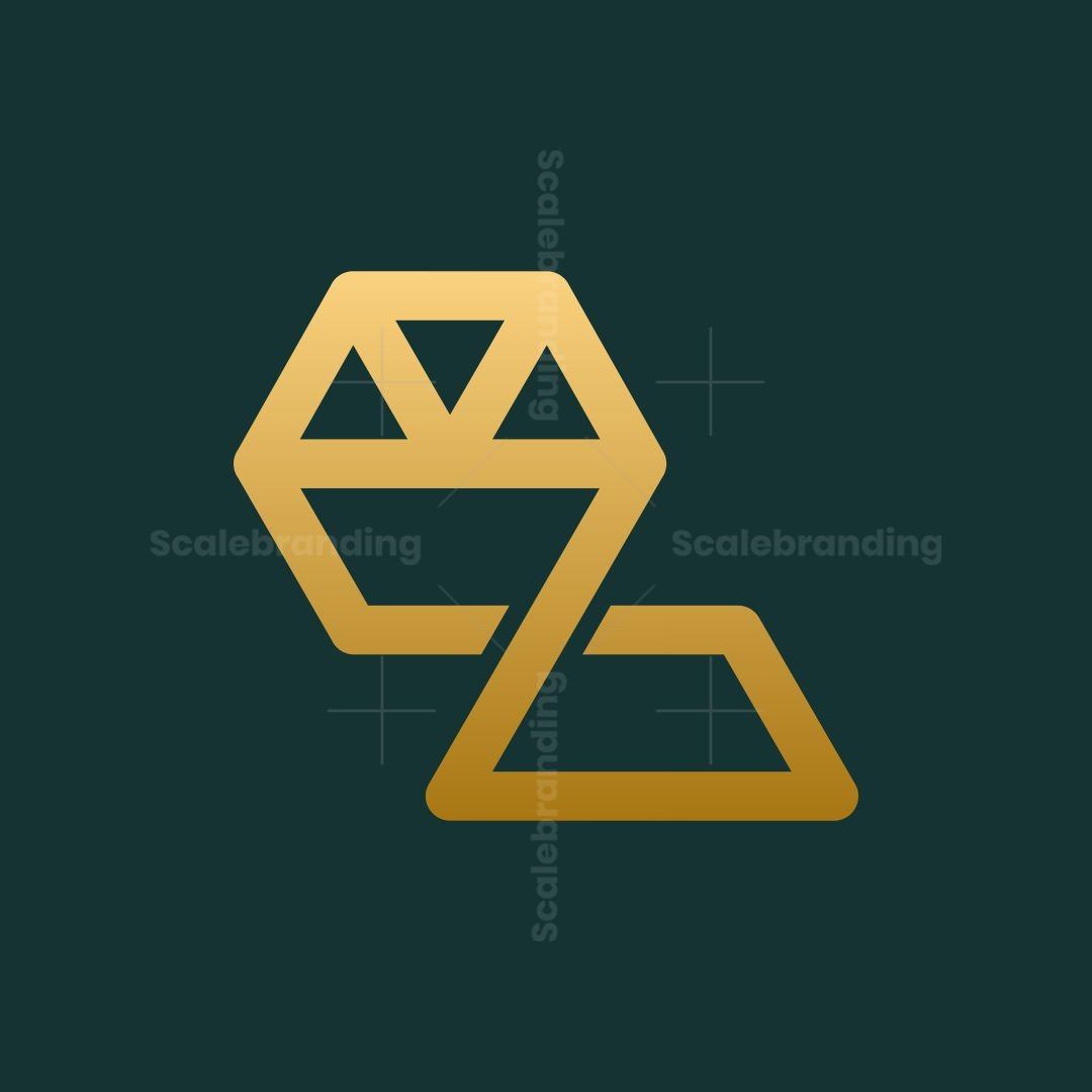 Letter Z Diamond Modern Luxury Logo | Scalebranding
