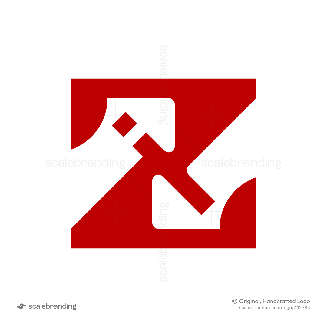 XZ or ZX letter logo | Scalebranding