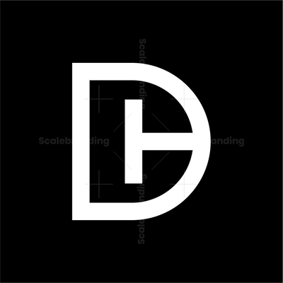 Letters DC or CD with negative space logo | Scalebranding