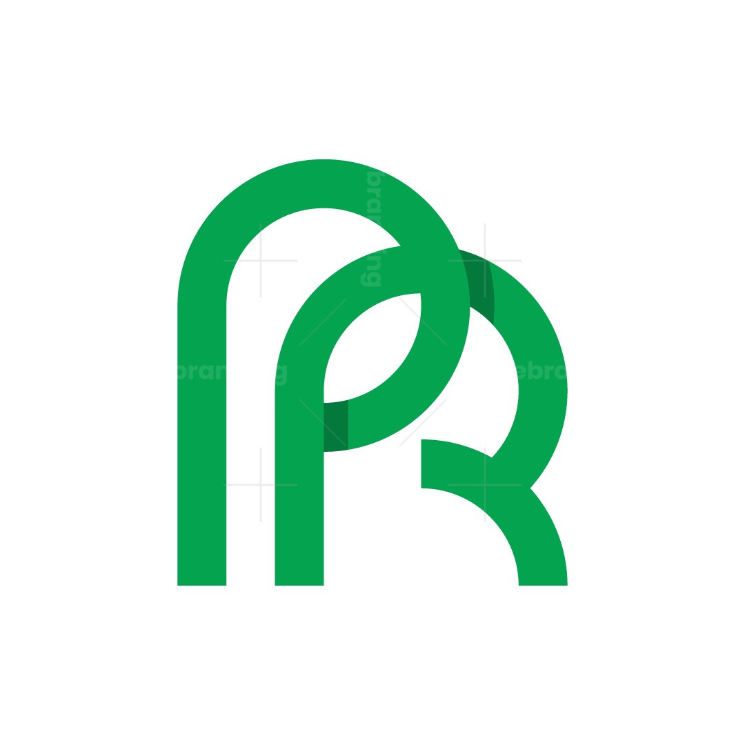 Letters PR Leaf Logo | Scalebranding