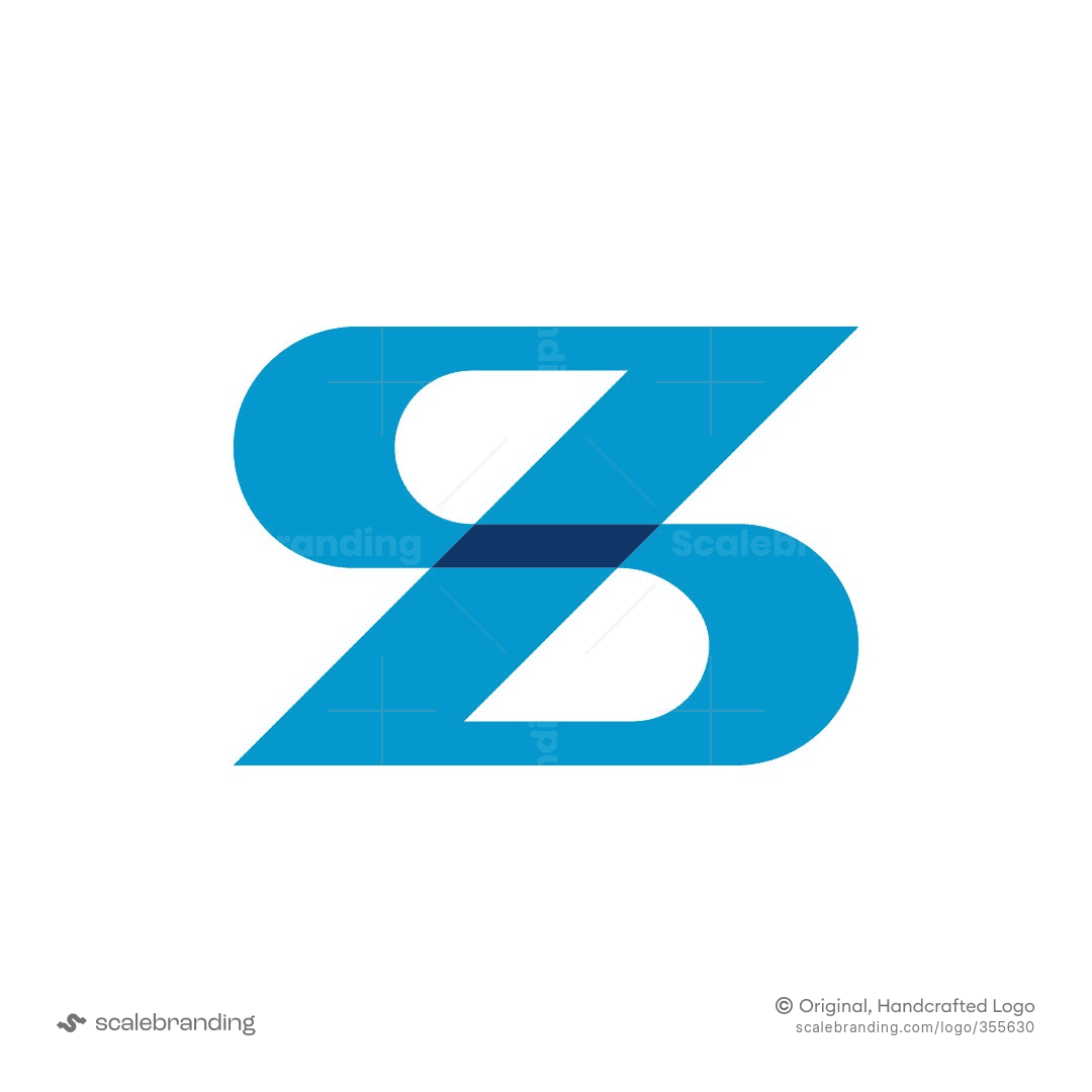 XZ or ZX letter logo | Scalebranding