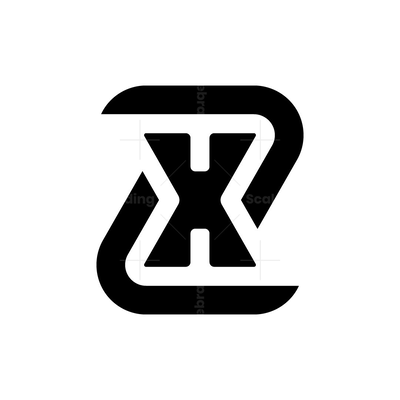 XZ or ZX letter logo | Scalebranding