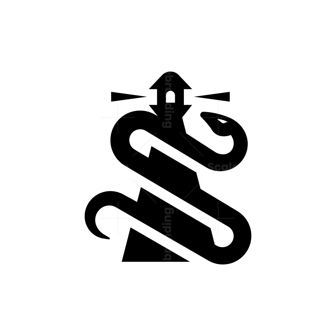 Snake Lighthouse Pattern Lighthouse With Snake Logo | Scalebranding