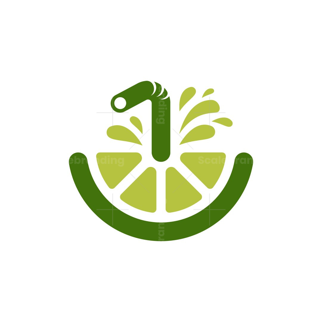 Lime Juice Modern Simple Logo, image size:1080x1080