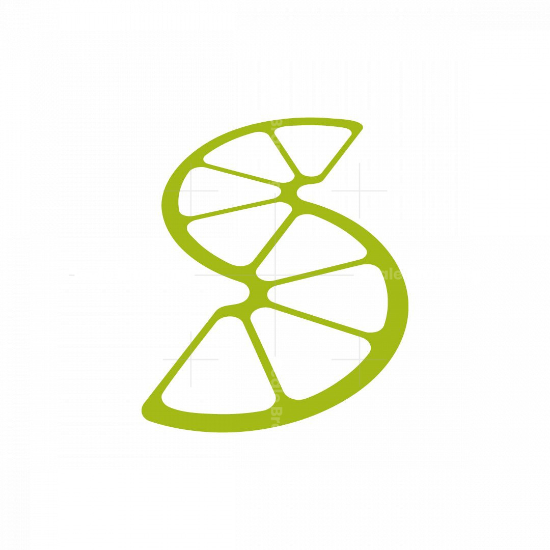 Lime S Letter Logo | Scalebranding, image size:1080x1080