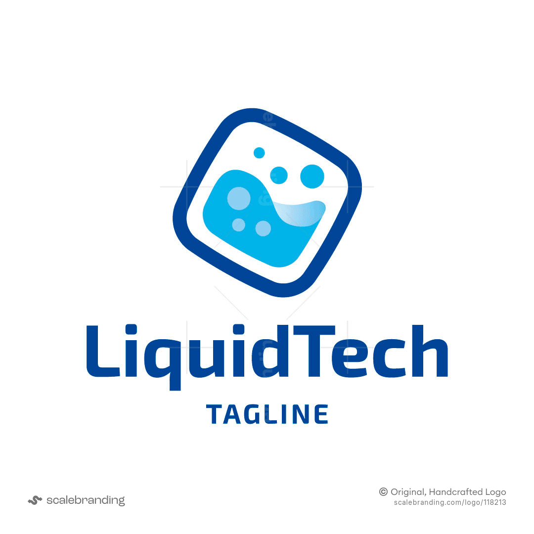 Liquid Tech Smart Media Logo | Scalebranding