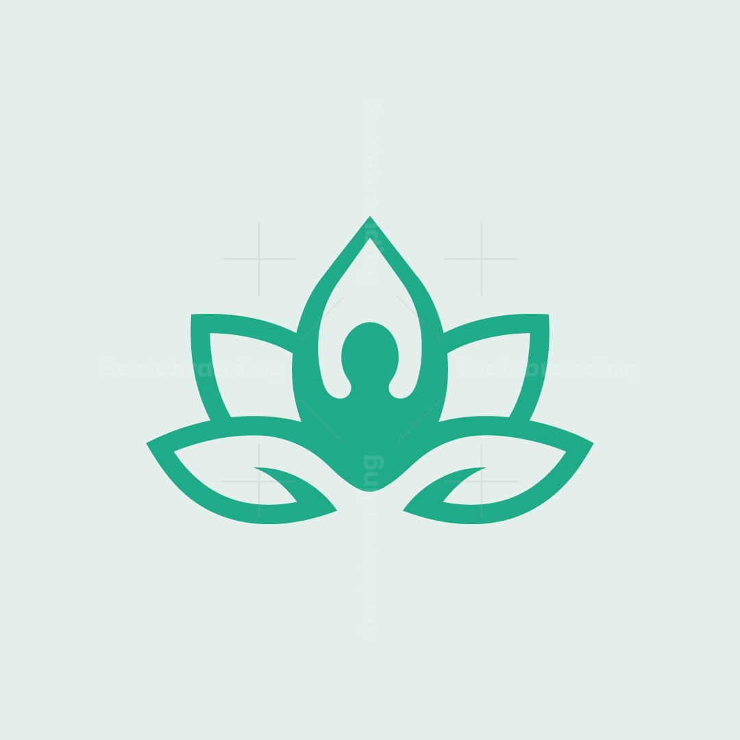 Lotus Yoga Logo | Scalebranding, image size:1080x1080
