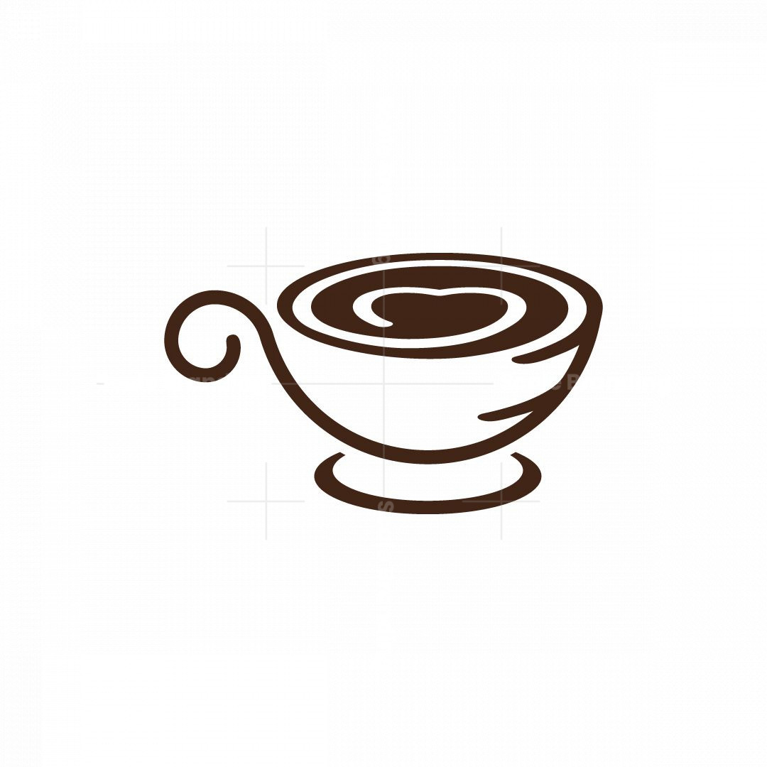 Love Coffee Logo, image size:1080x1080