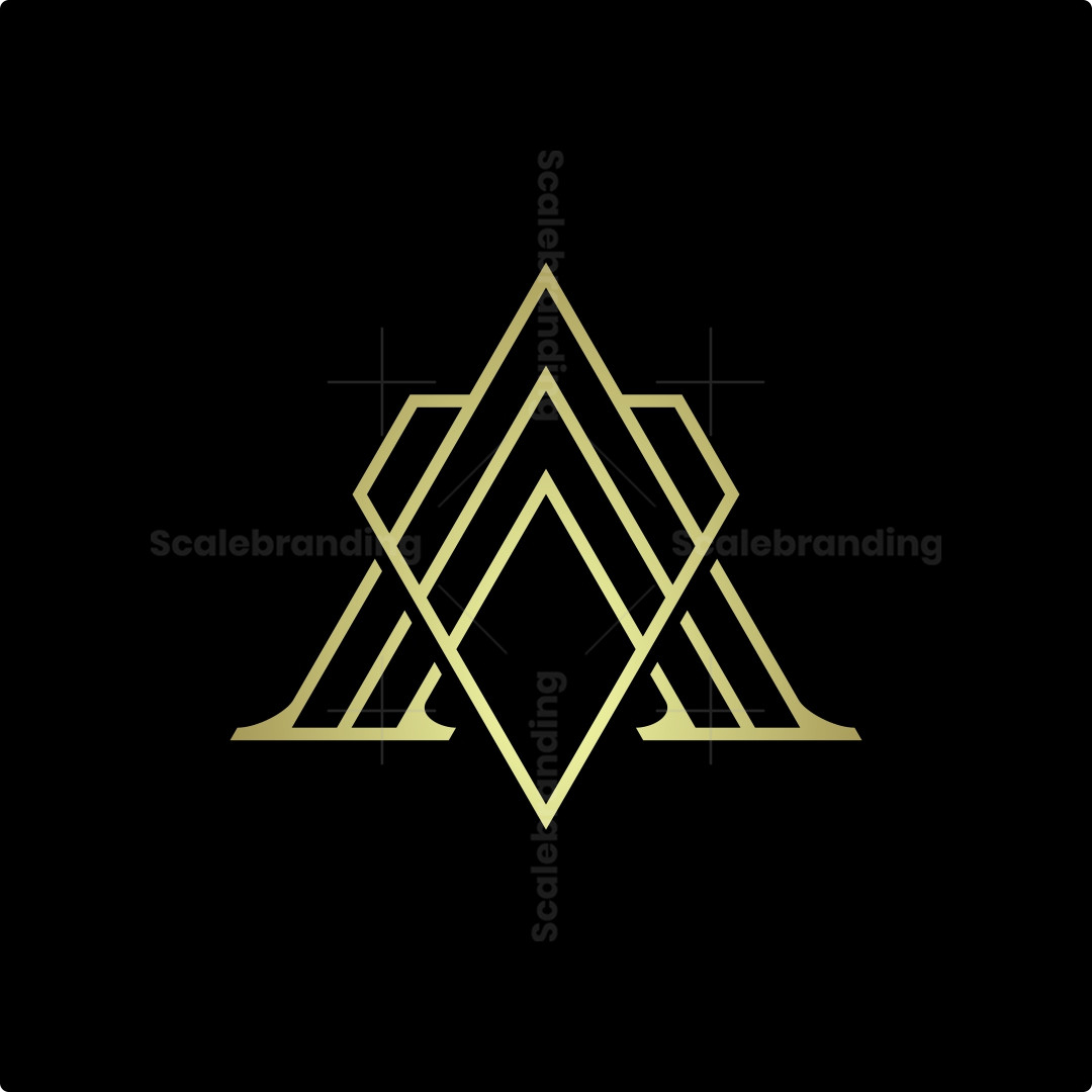 Luxury Letter A With Diamond Logo | Scalebranding