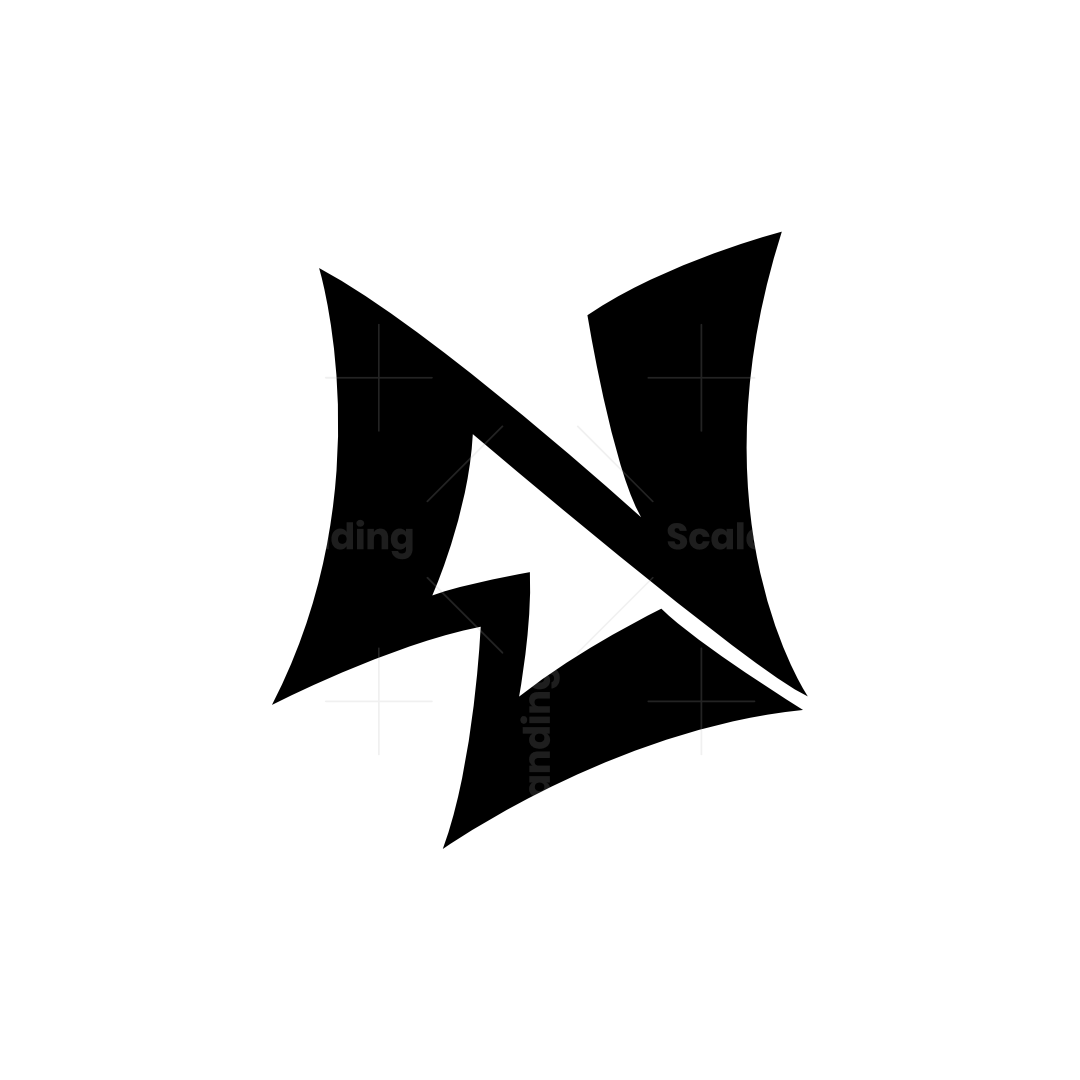 Masculine letter WN or NW logo | Scalebranding