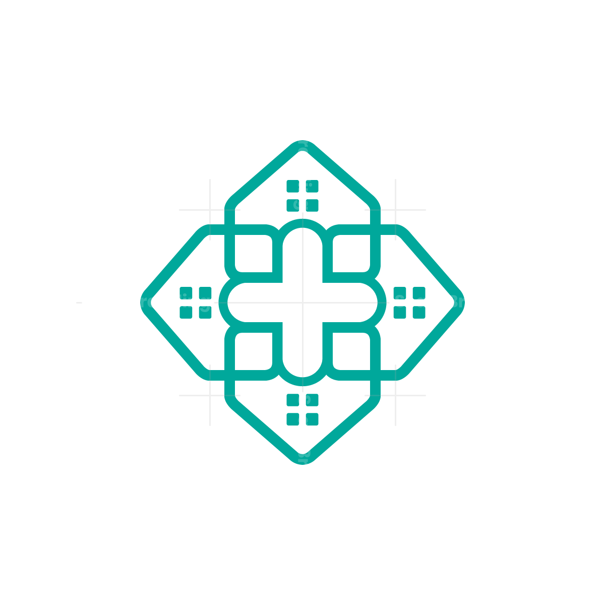 Medical Cross Home Care Logo Homecare Logo House Care Logo | Scalebranding