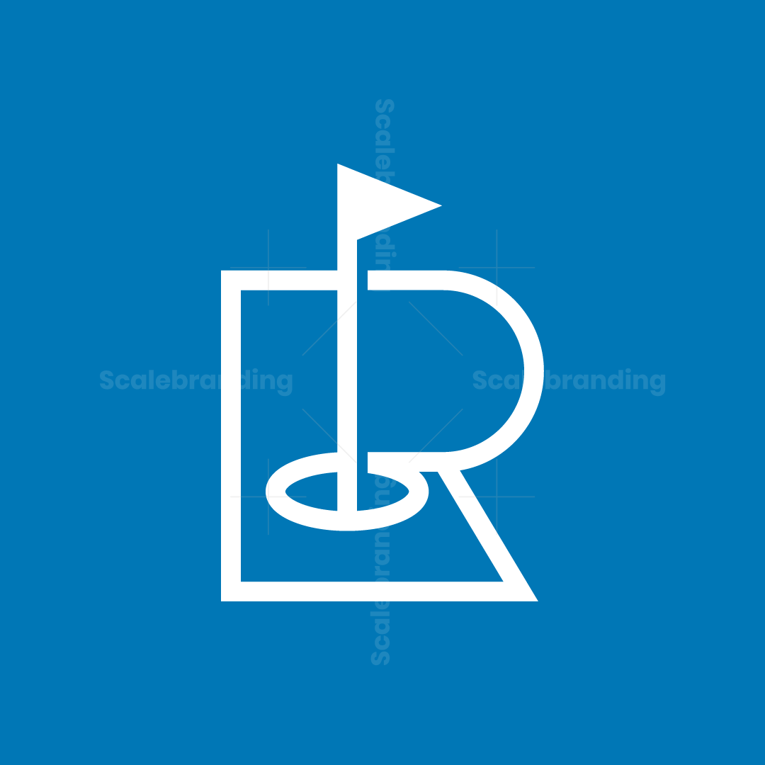 Letter R Golf Logo With A Minimalist Look | Scalebranding