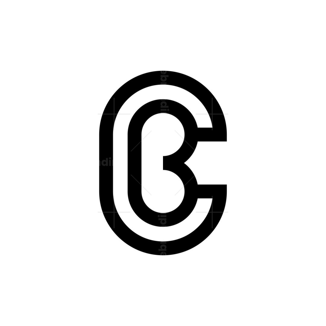 Modern CB BC Letter Logo | Scalebranding