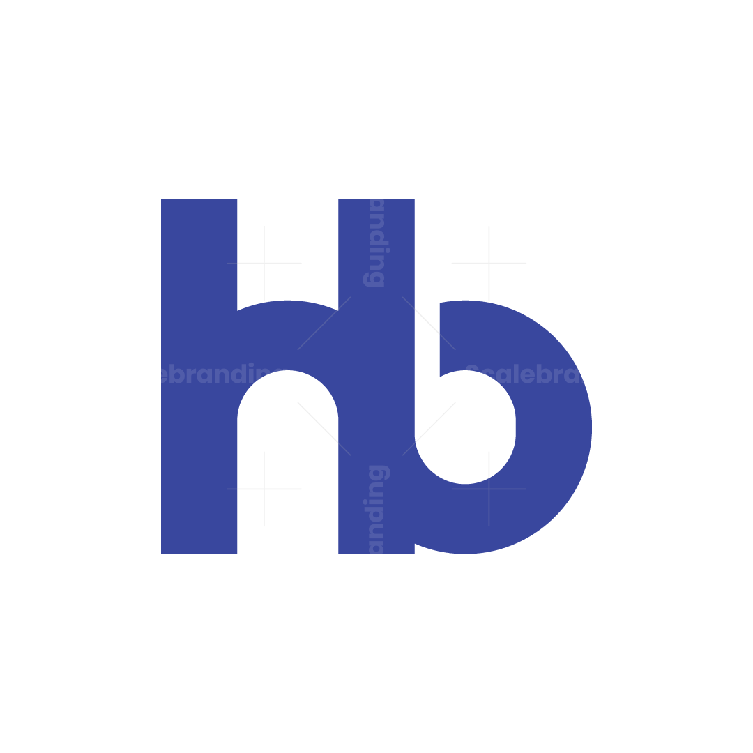 Letters HB Monogram Modern Logo | Scalebranding