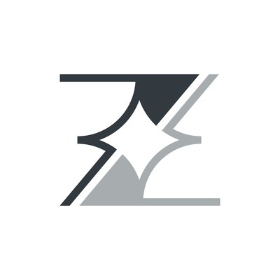 XZ or ZX letter logo | Scalebranding