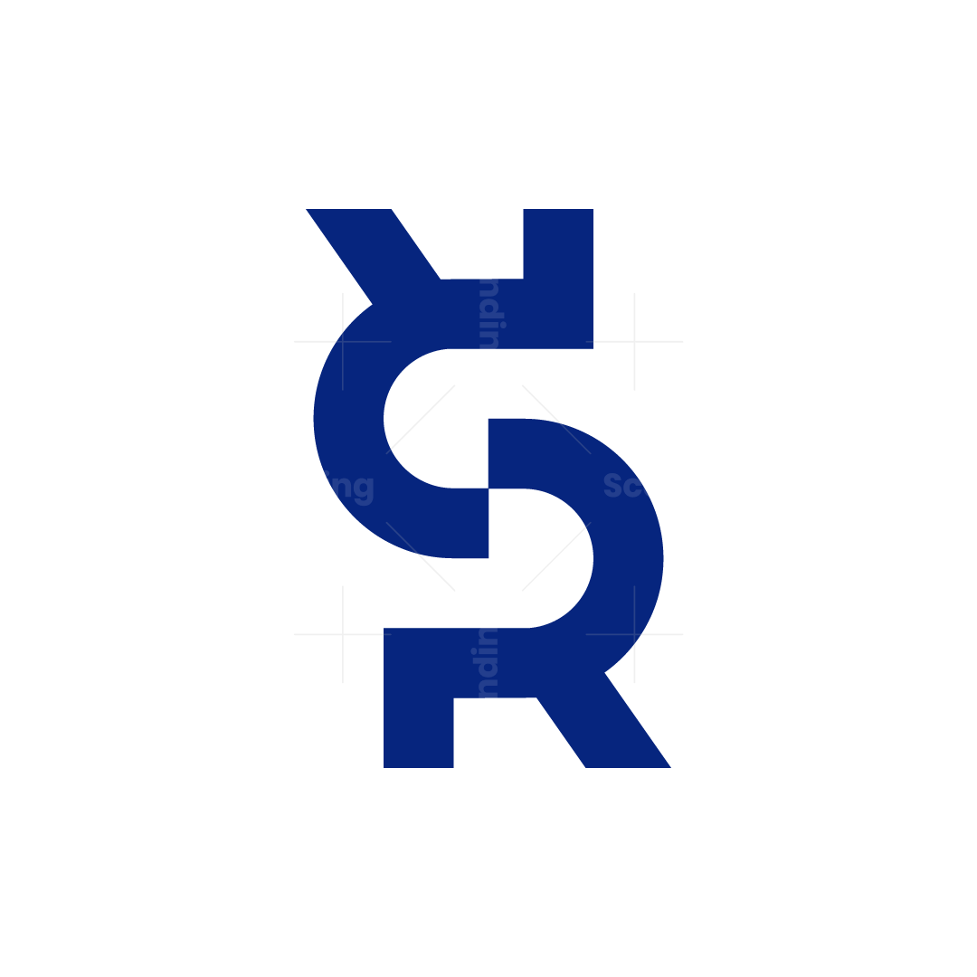 Modern Letter RR or RS Monogram Logo | Scalebranding