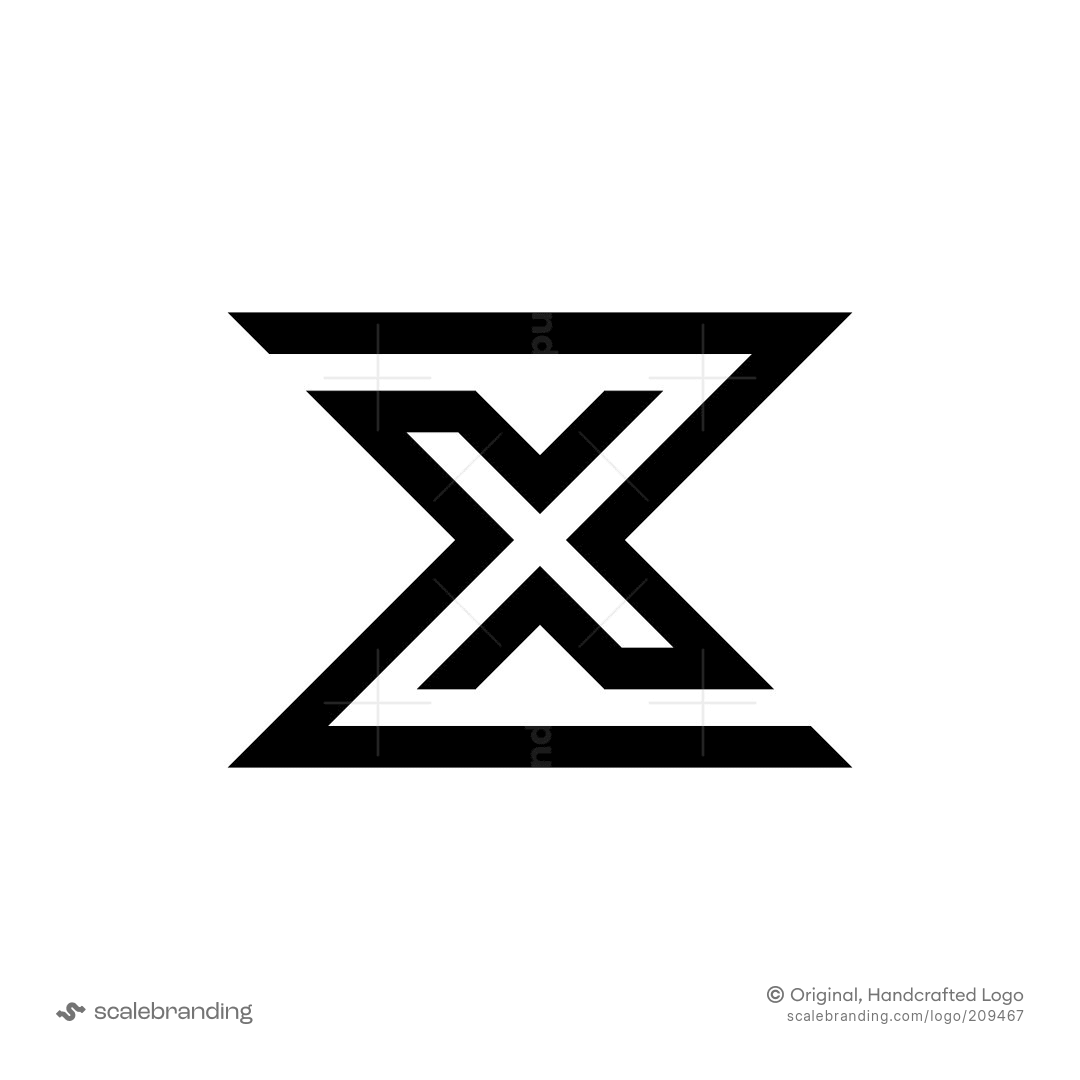 Modern ZX XZ Monogram Logo | Scalebranding