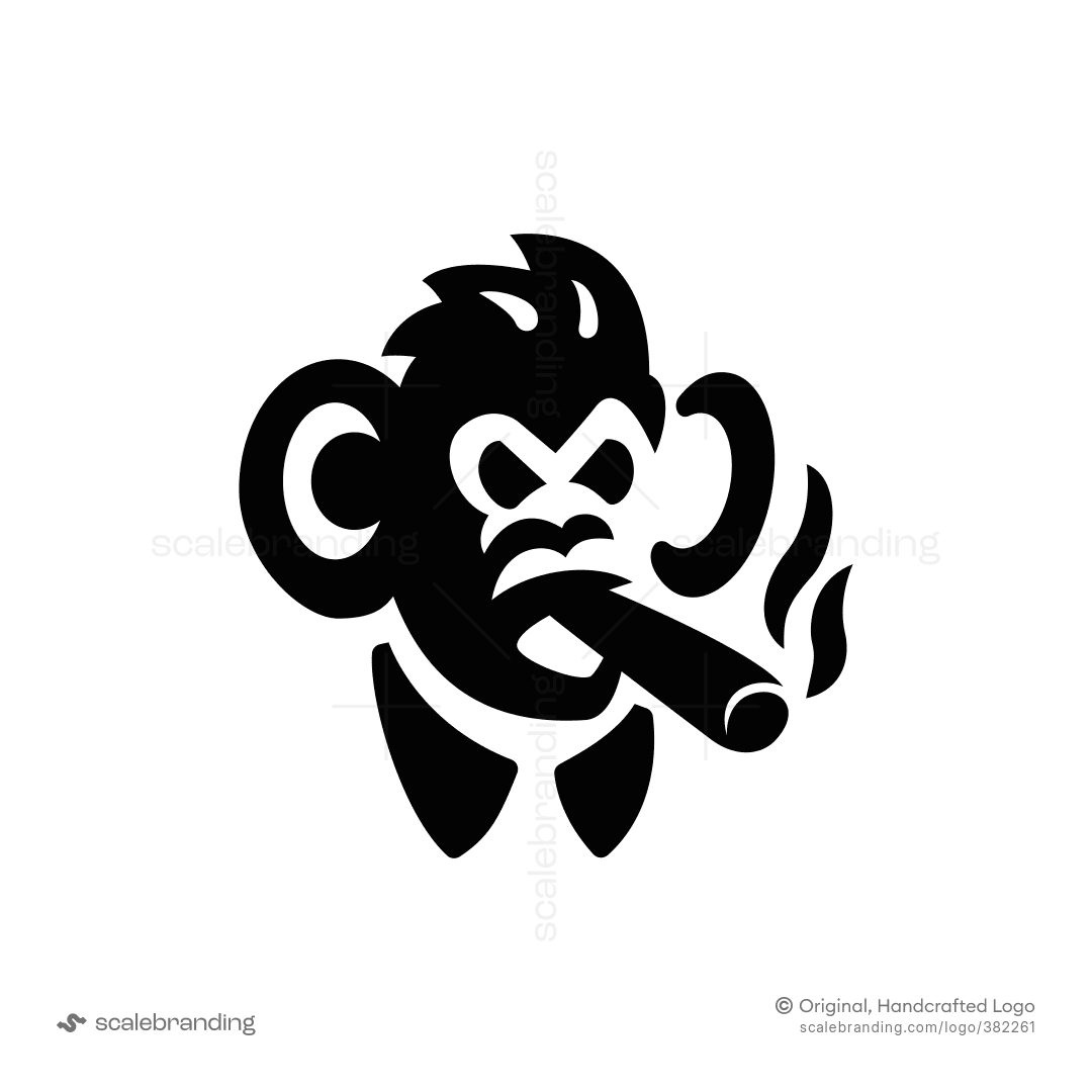 monkey cigarette brand Smoking Cigarette" Canvas Print for Sale by Getup-clothing Monkey Logo Cigar Monkey Logo